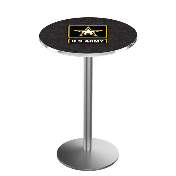42" Stainless Steel U.S. Army Pub Table